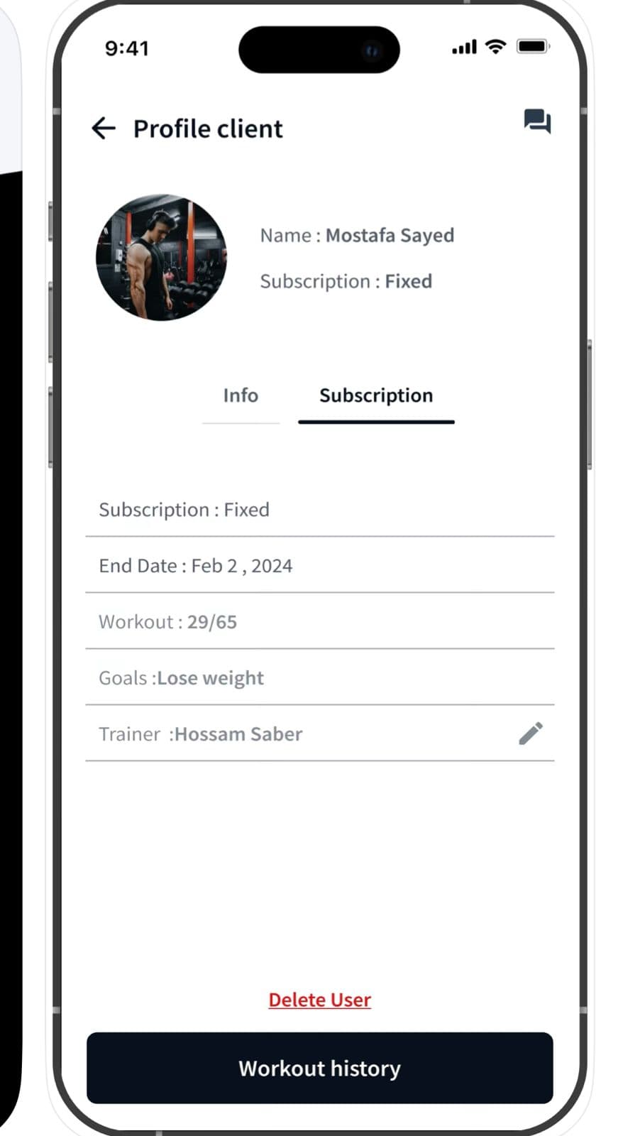 5Fits trainer interface screenshot 5