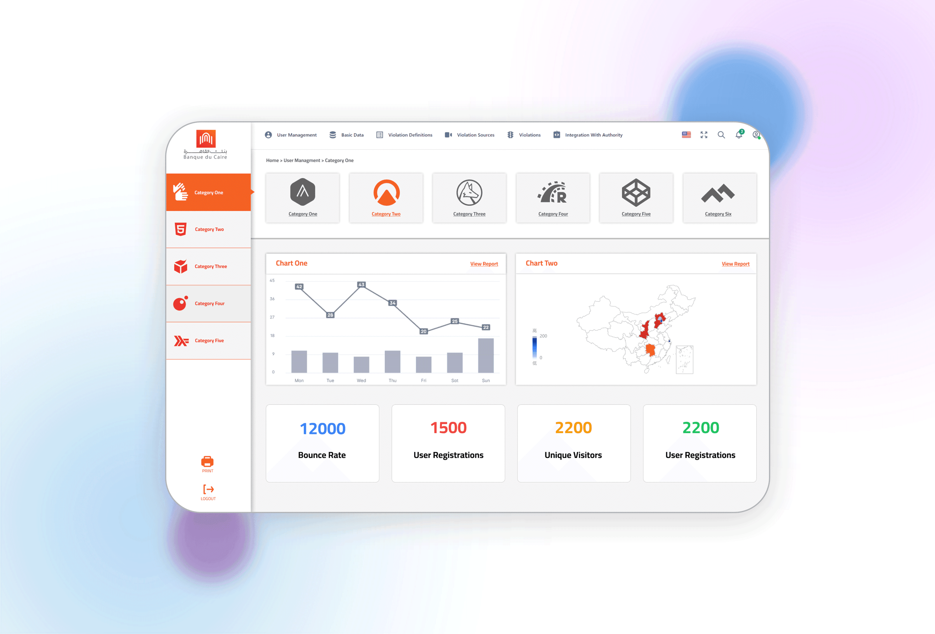 AI-Powered Corporate Card Management Platform dashboard