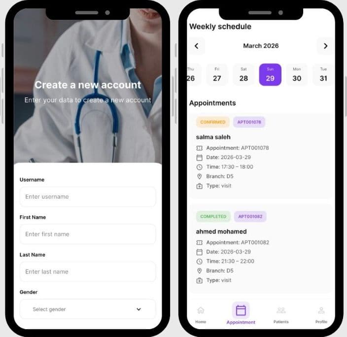CureSuite clinic interface screenshot 2