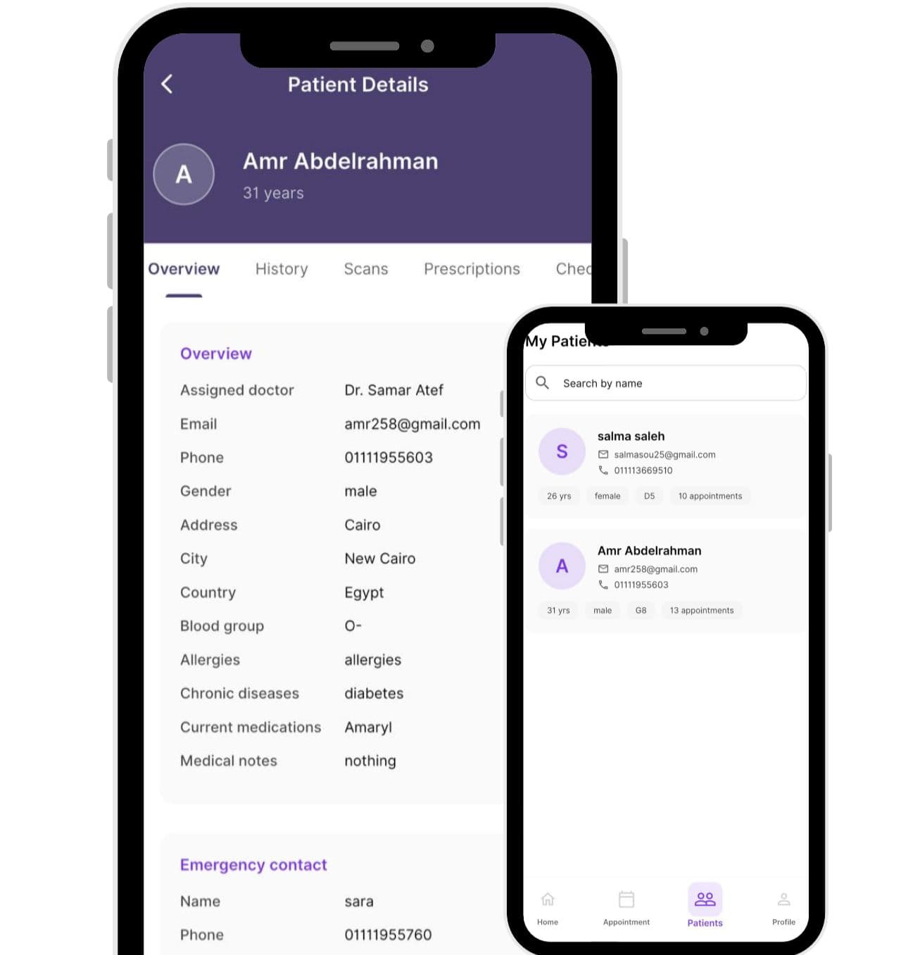 CureSuite clinic interface screenshot 4