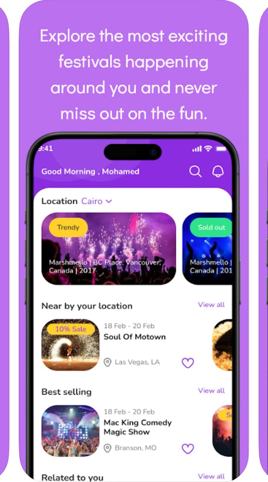 WeeIn event platform screenshot 1